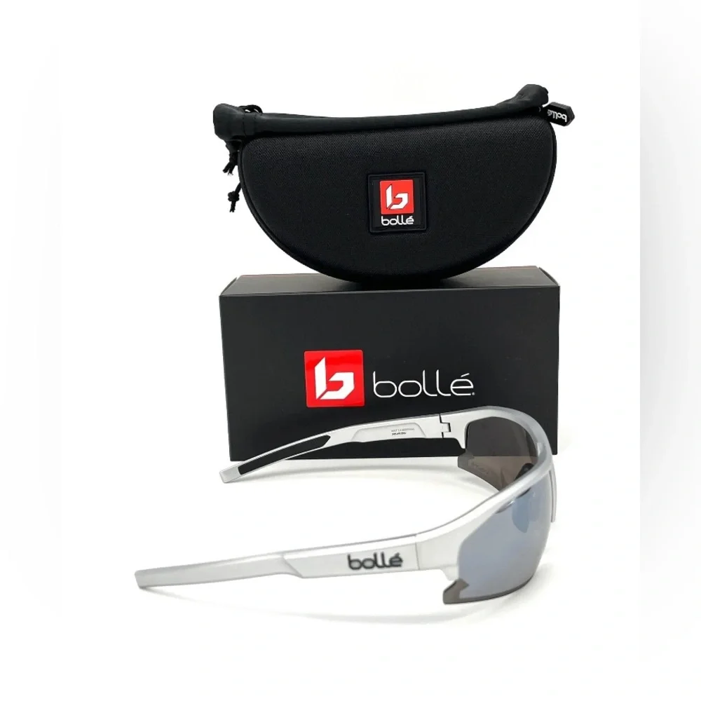 BOLLE BOLT 2.0 Silver Matte / Volt Cold White Polarized 67mm Sunglasses